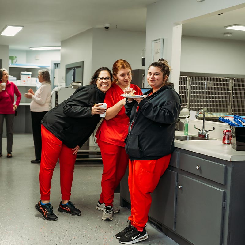 Staff Members At Ribbon Cutting Ceremony